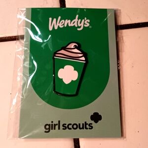 Wendys girl scouts lapel pin